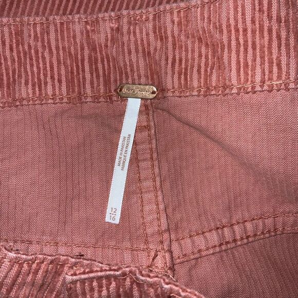 NWT Free People Ray Cord Corduroy Button Down Cotton Mini Skirt Size 12 Myrrh - Picture 7 of 9